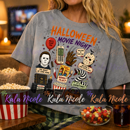 Halloween Movie Night PNG