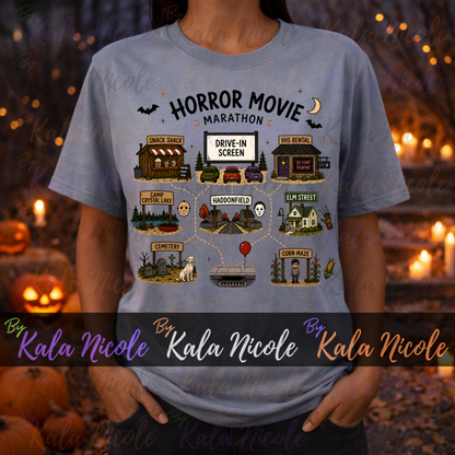 Horror Movie Marathon Map PNG