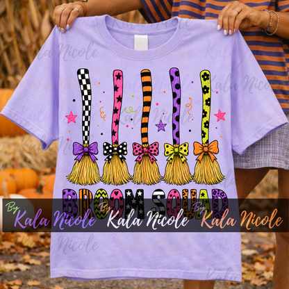 Broom Squad PNG Bundle | Trendy Halloween PNG | Fall PNG | Cute Witch Clipart (Digital Download)