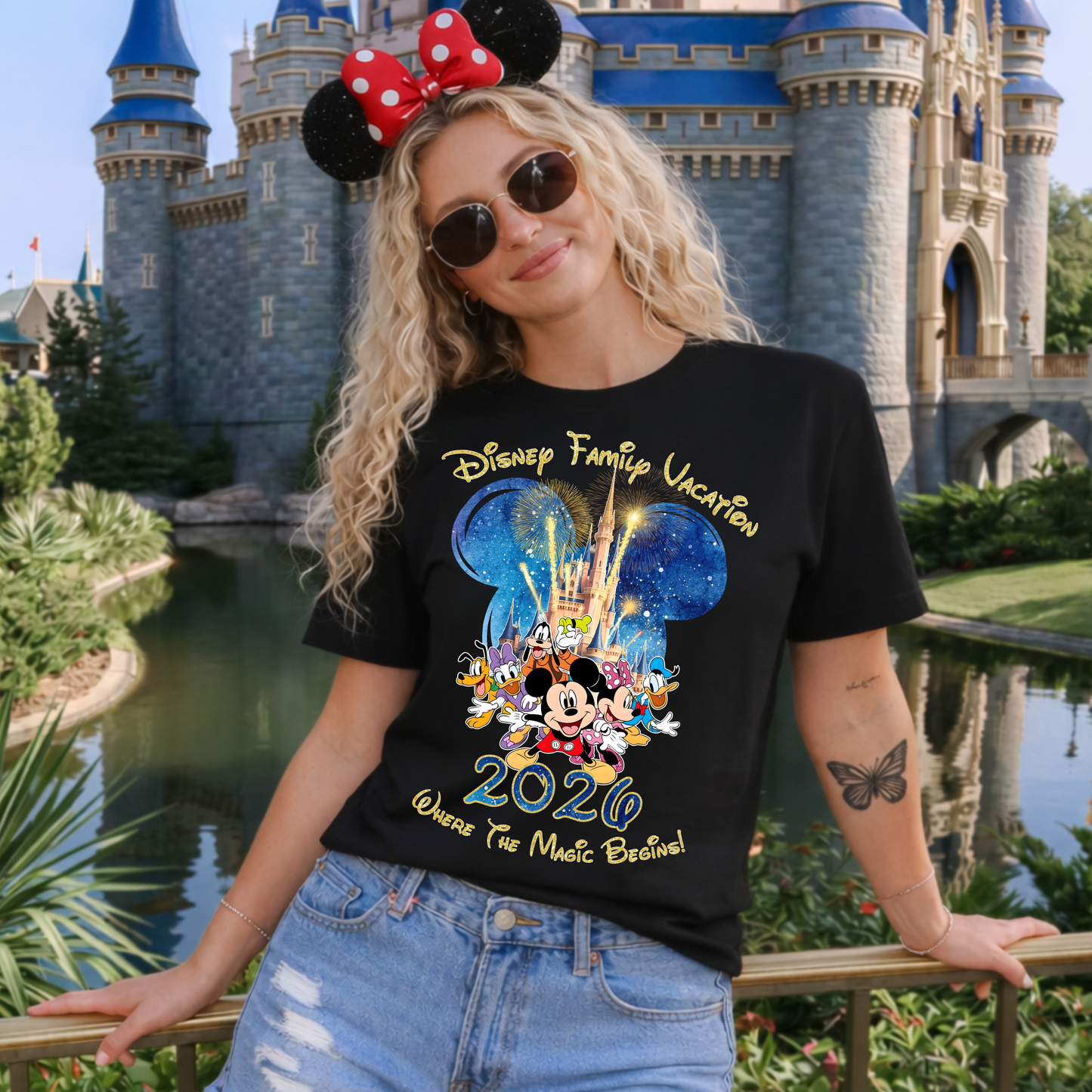2026 Disney Family Vacation PNG | Mickey Mouse & Friends
