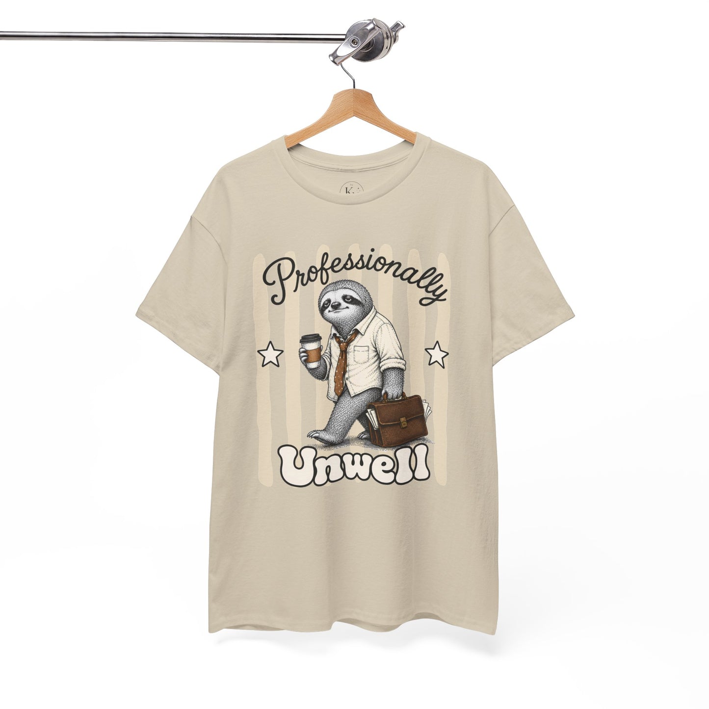 Professionally Unwell Retro Sloth Graphic Tee