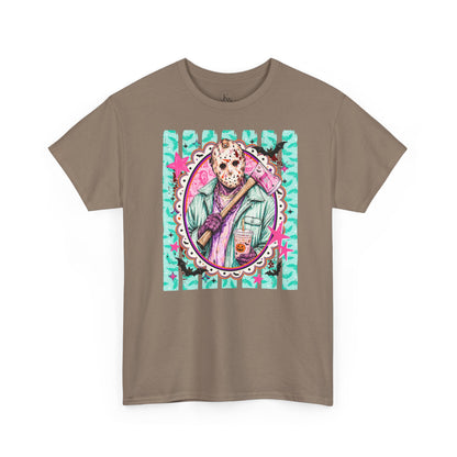 Jason Portrait Tee — Colorful Spooky Horror Shirt