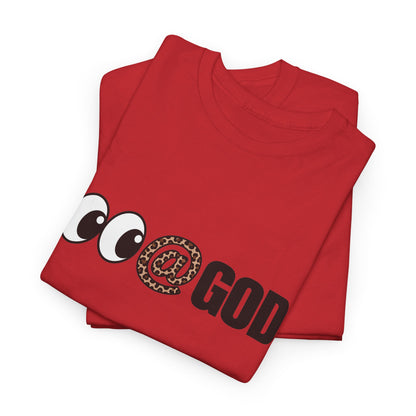 Look At God Leopard Print Graphic Tee