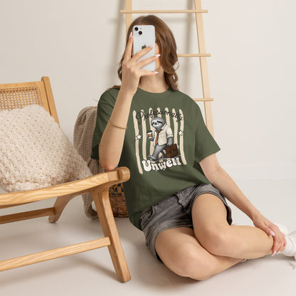 Professionally Unwell Retro Sloth Graphic Tee