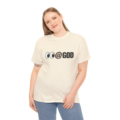 Look At God Leopard Print Graphic Tee