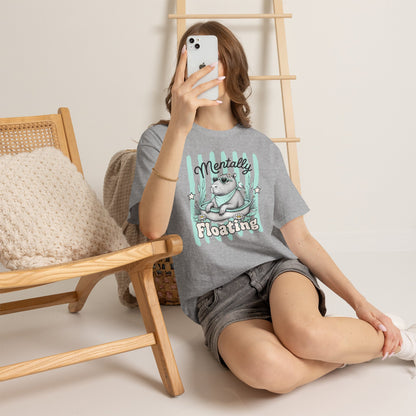 Mentally Floating Retro Capybara Graphic Tee