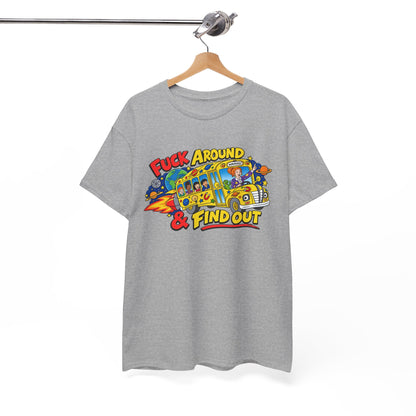 Fuck Around & Find Out Retro Comic Graphic Tee