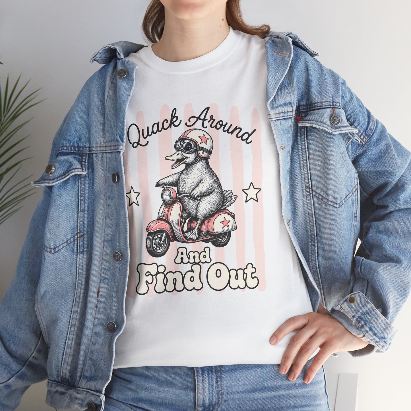 Quack Around and Find Out Retro Duck Graphic Tee