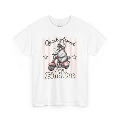 Quack Around and Find Out Retro Duck Graphic Tee
