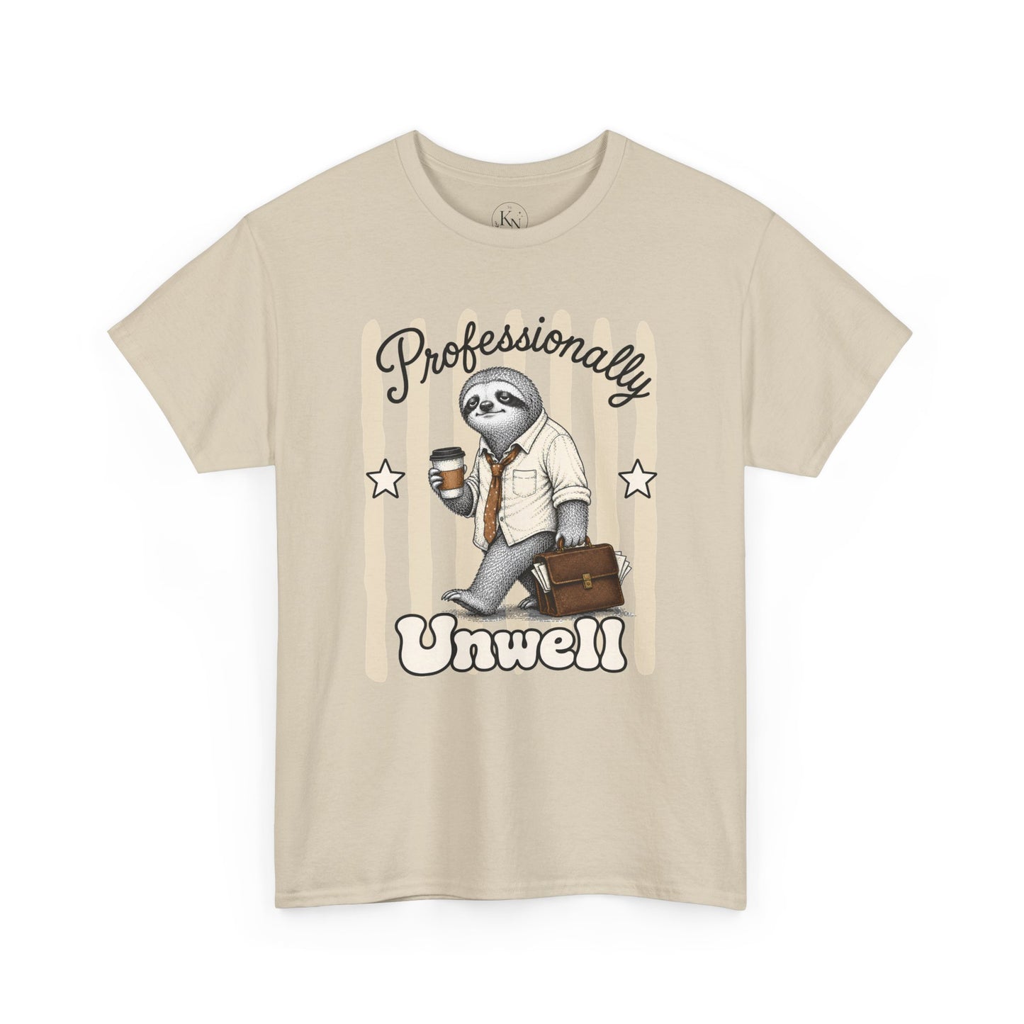 Professionally Unwell Retro Sloth Graphic Tee