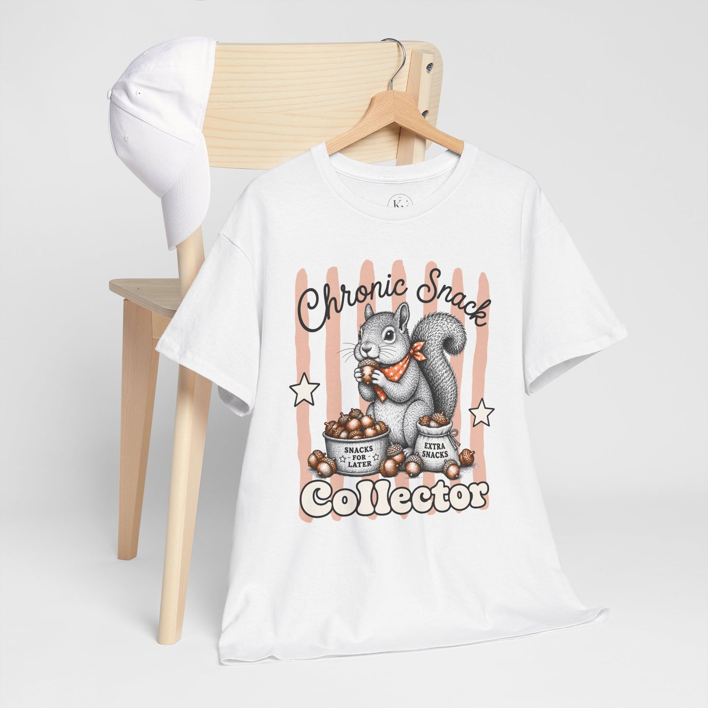 Chronic Snack Collector Retro Squirrel Graphic Tee