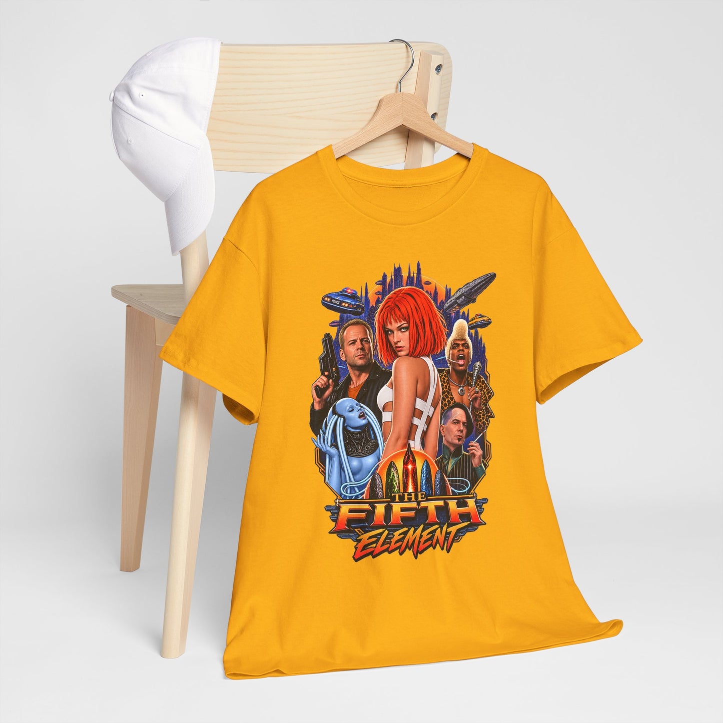 Retro Sci-Fi Character Collage Graphic Tee