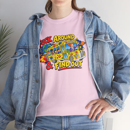 Fuck Around & Find Out Retro Comic Graphic Tee