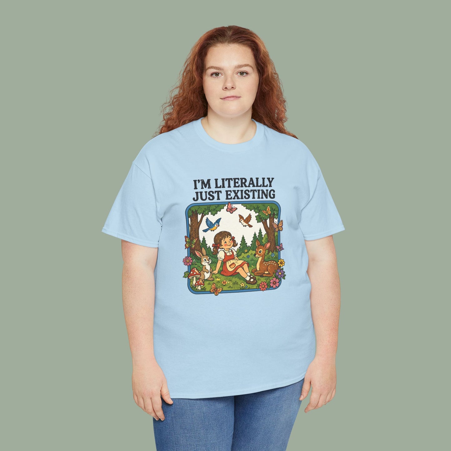 I'm Literally Just Existing Tee — Vintage Nature Graphic T-Shirt
