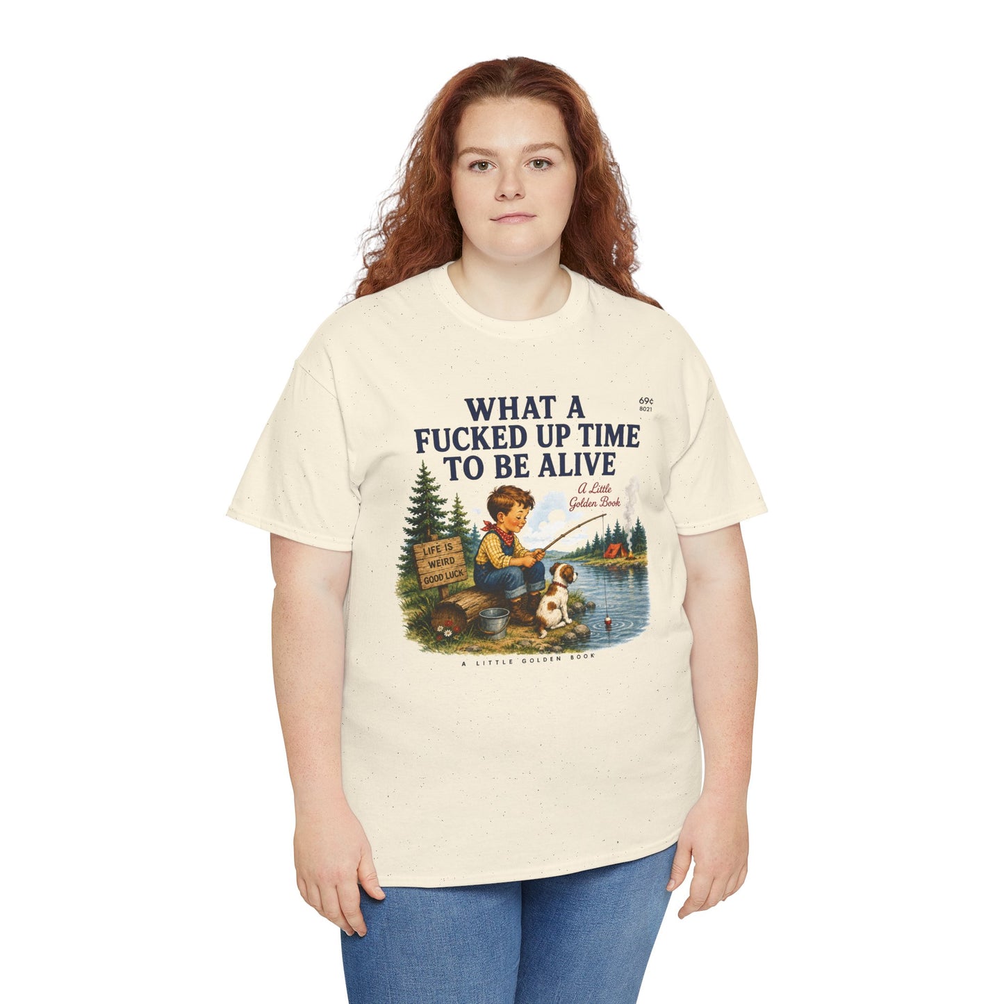 Vintage Fishing Tee — “What a Fucked Up Time to Be Alive”