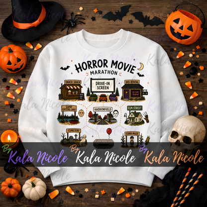 Horror Movie Marathon Map PNG