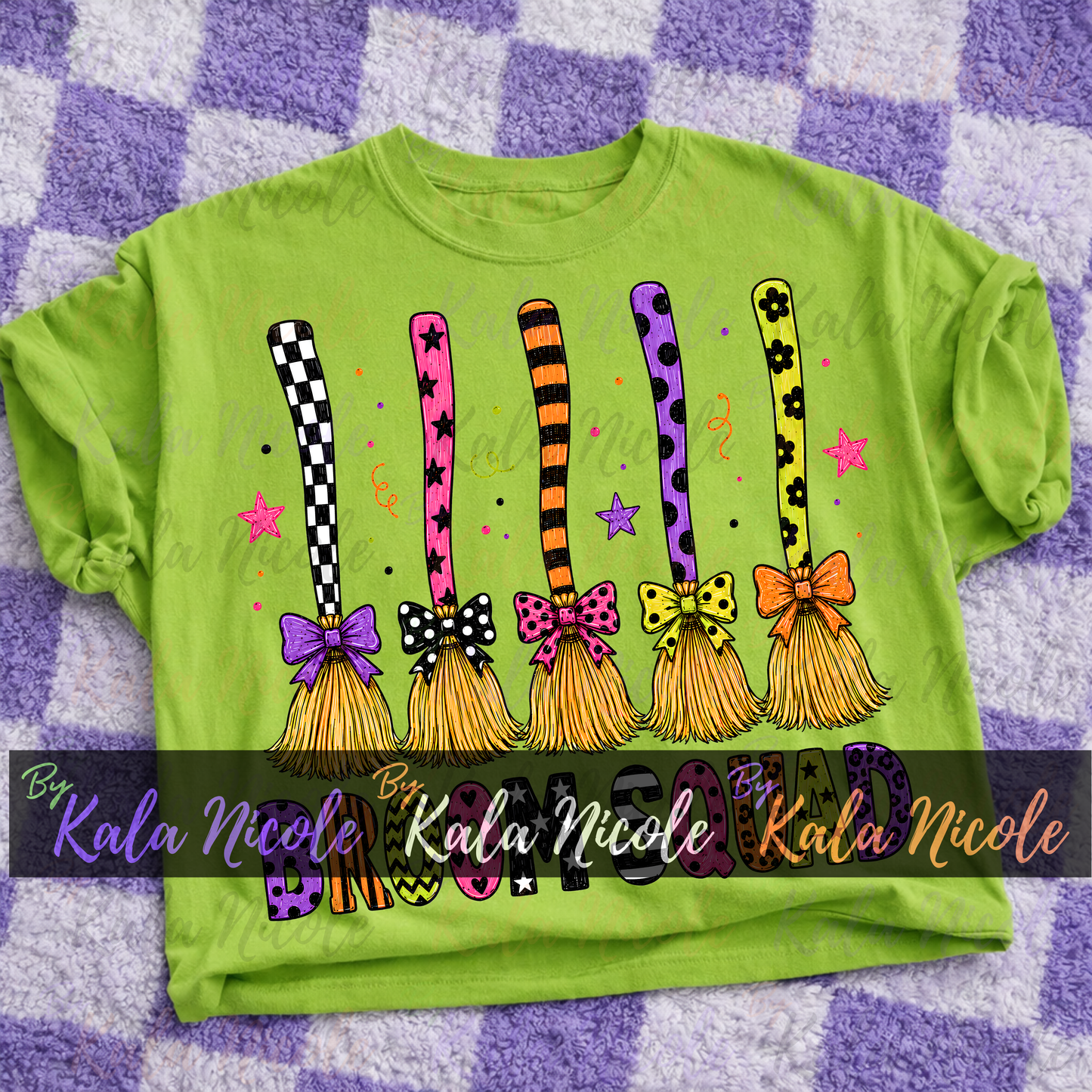 Broom Squad PNG Bundle | Trendy Halloween PNG | Fall PNG | Cute Witch Clipart (Digital Download)