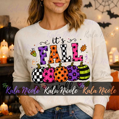 It's Fall Y'all PNG Bundle | Trendy Fall PNG | Cute Pumpkin Clipart (Digital Download)