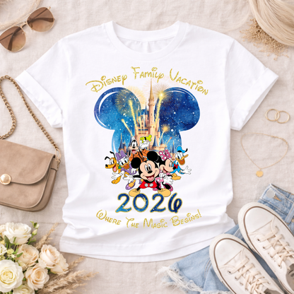 2026 Disney Family Vacation PNG | Mickey Mouse & Friends