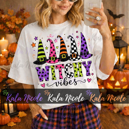 Witchy Vibes PNG Bundle | Trendy Halloween PNG | Fall PNG | Cute Witch Clipart (Digital Download)