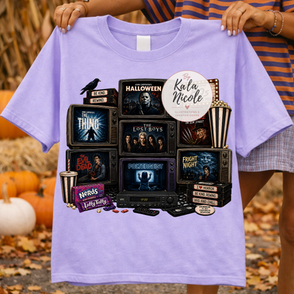 80s Horror Movie Night PNG Vol. 2