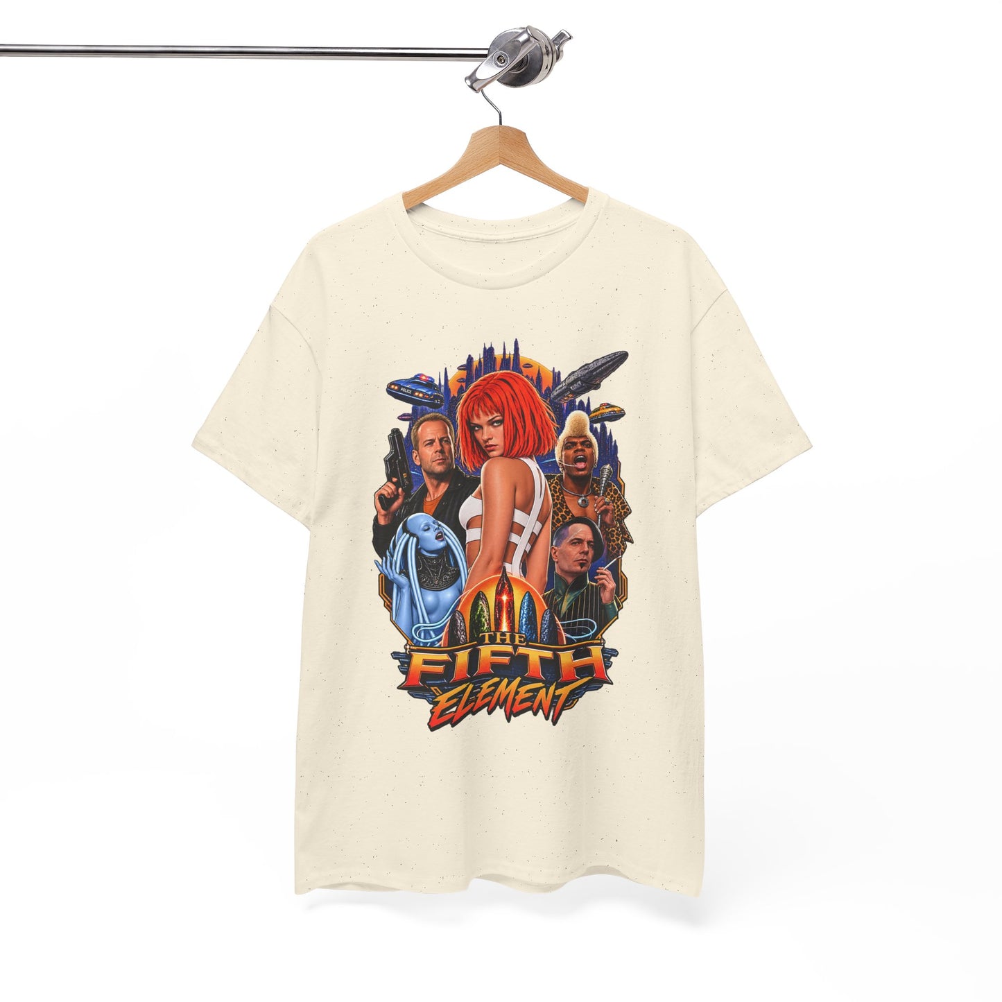 Retro Sci-Fi Character Collage Graphic Tee