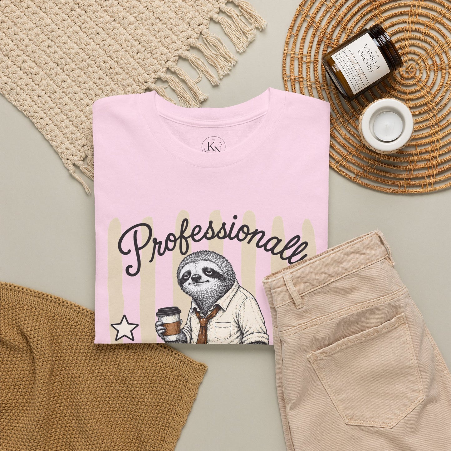 Professionally Unwell Retro Sloth Graphic Tee