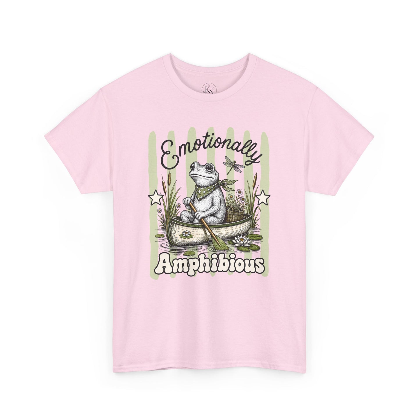 Emotionally Amphibious Retro Frog Graphic Tee