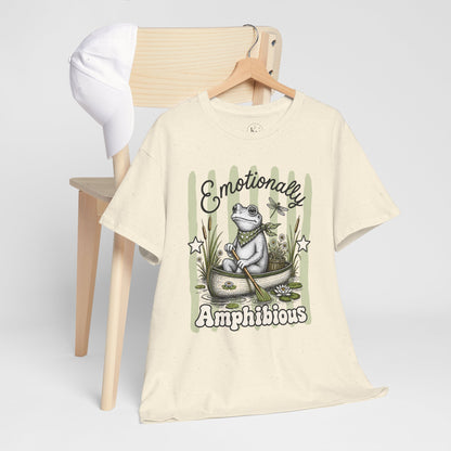 Emotionally Amphibious Retro Frog Graphic Tee