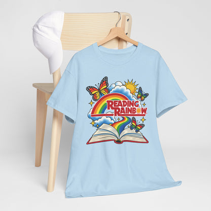 Rainbow & Butterflies Retro Book Graphic Tee