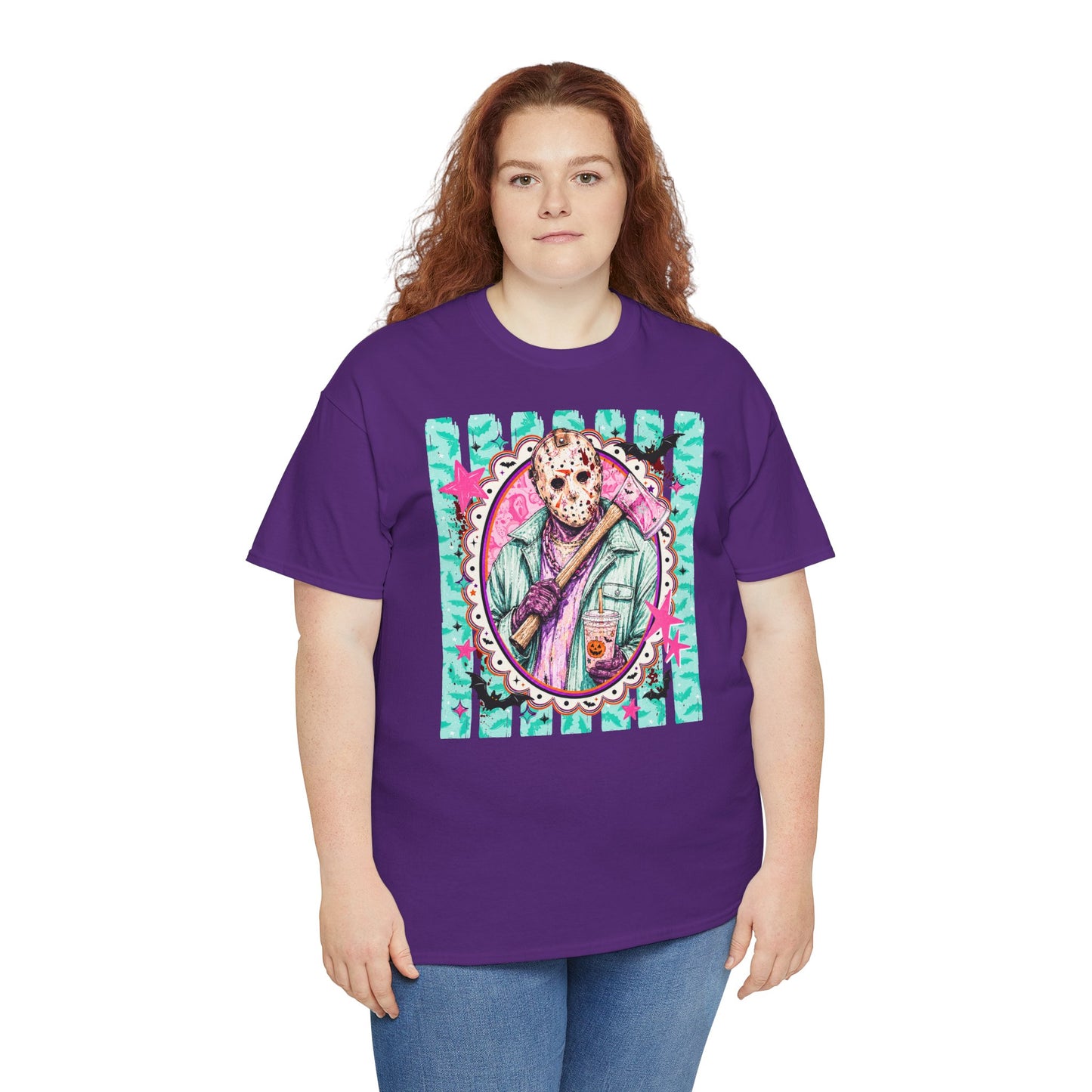 Jason Portrait Tee — Colorful Spooky Horror Shirt