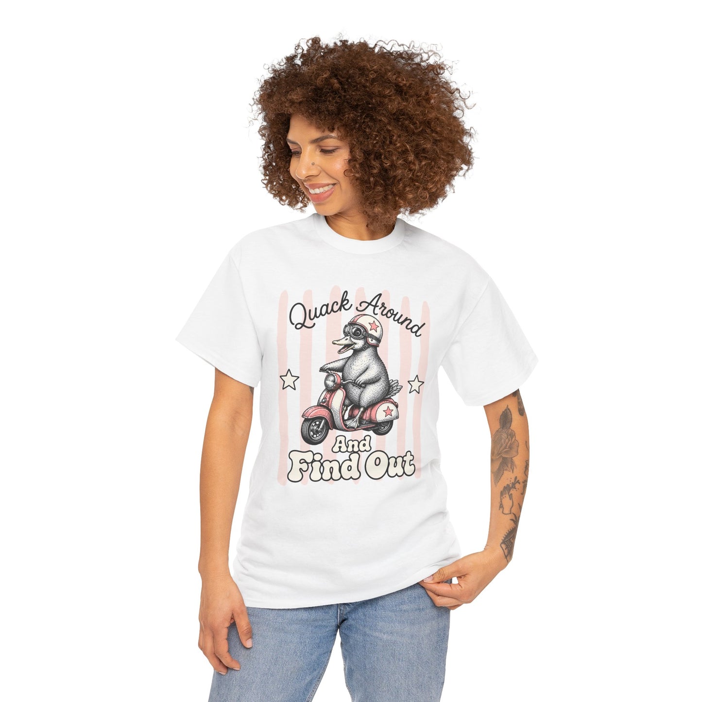 Quack Around and Find Out Retro Duck Graphic Tee