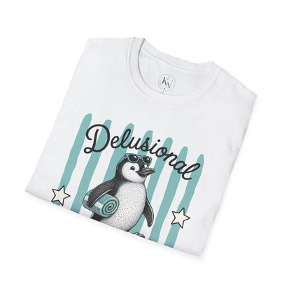 'Delusional but Hopeful' Penguin Graphic Tee