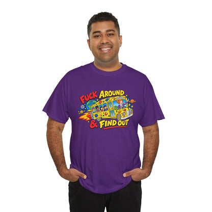 Fuck Around & Find Out Retro Comic Graphic Tee