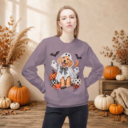 Golden Retriever Ghost Costume Sweatshirt