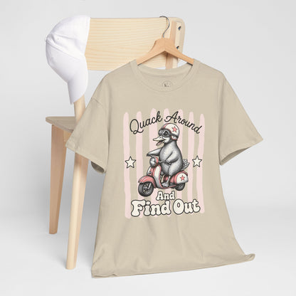 Quack Around and Find Out Retro Duck Graphic Tee