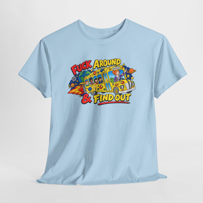 Fuck Around & Find Out Retro Comic Graphic Tee