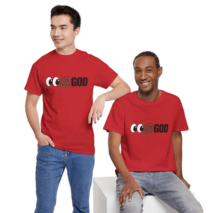 Look At God Leopard Print Graphic Tee