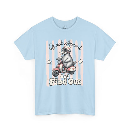 Quack Around and Find Out Retro Duck Graphic Tee