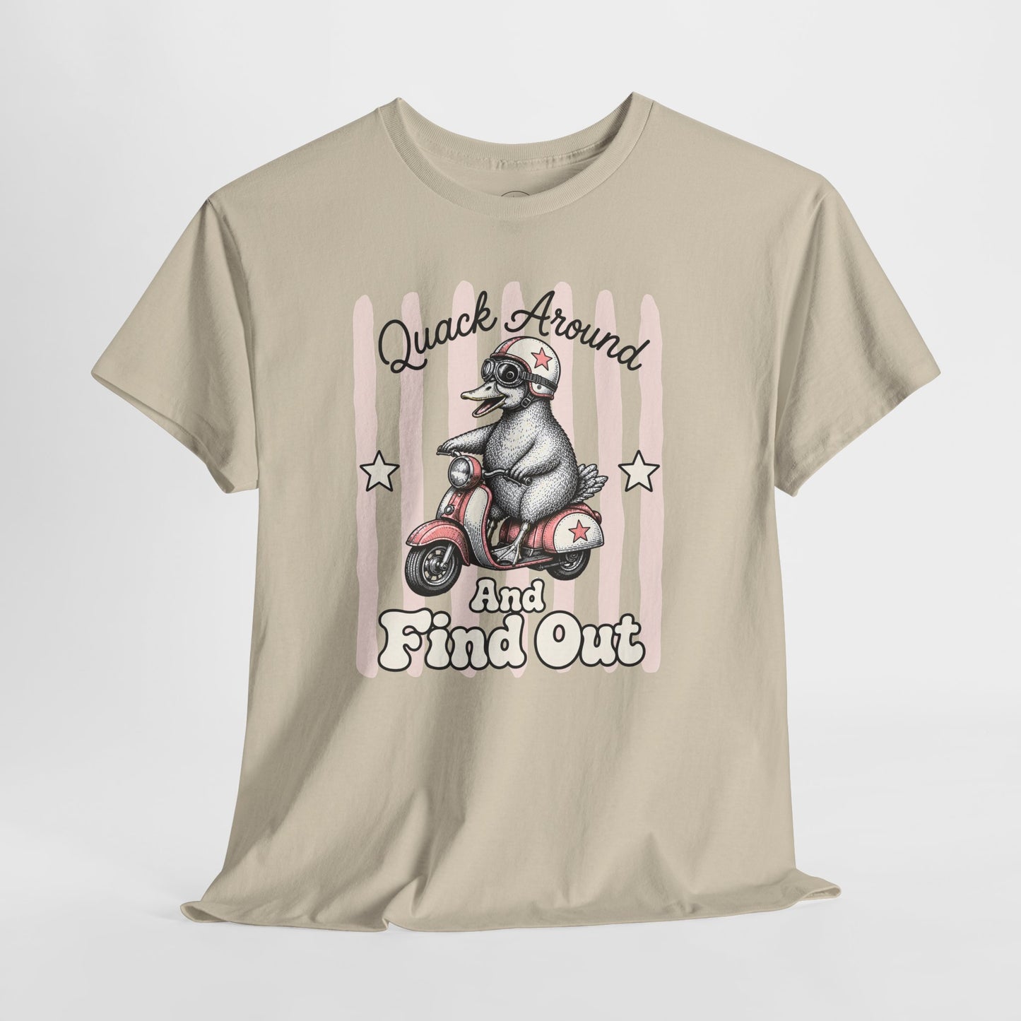 Quack Around and Find Out Retro Duck Graphic Tee