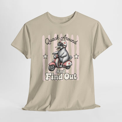 Quack Around and Find Out Retro Duck Graphic Tee