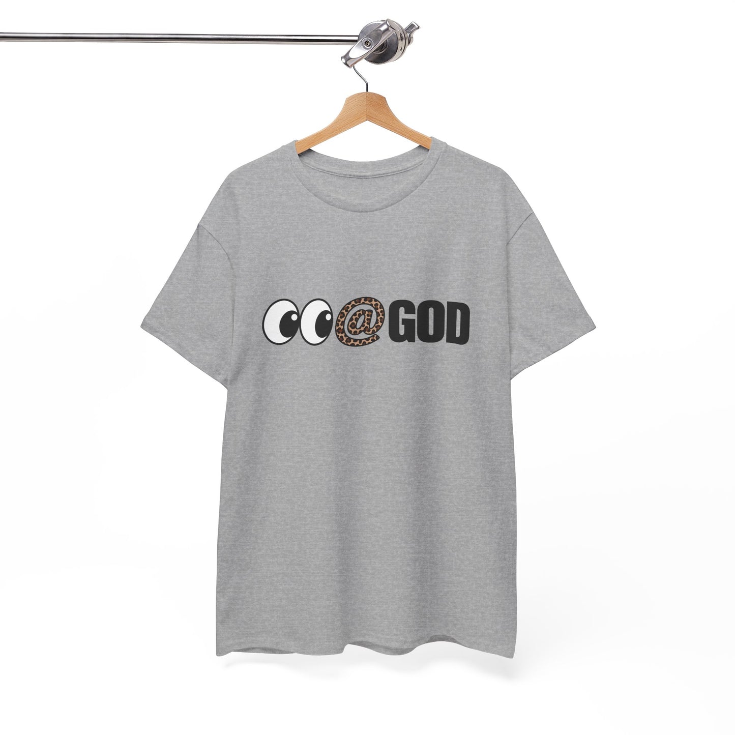 Look At God Leopard Print Graphic Tee