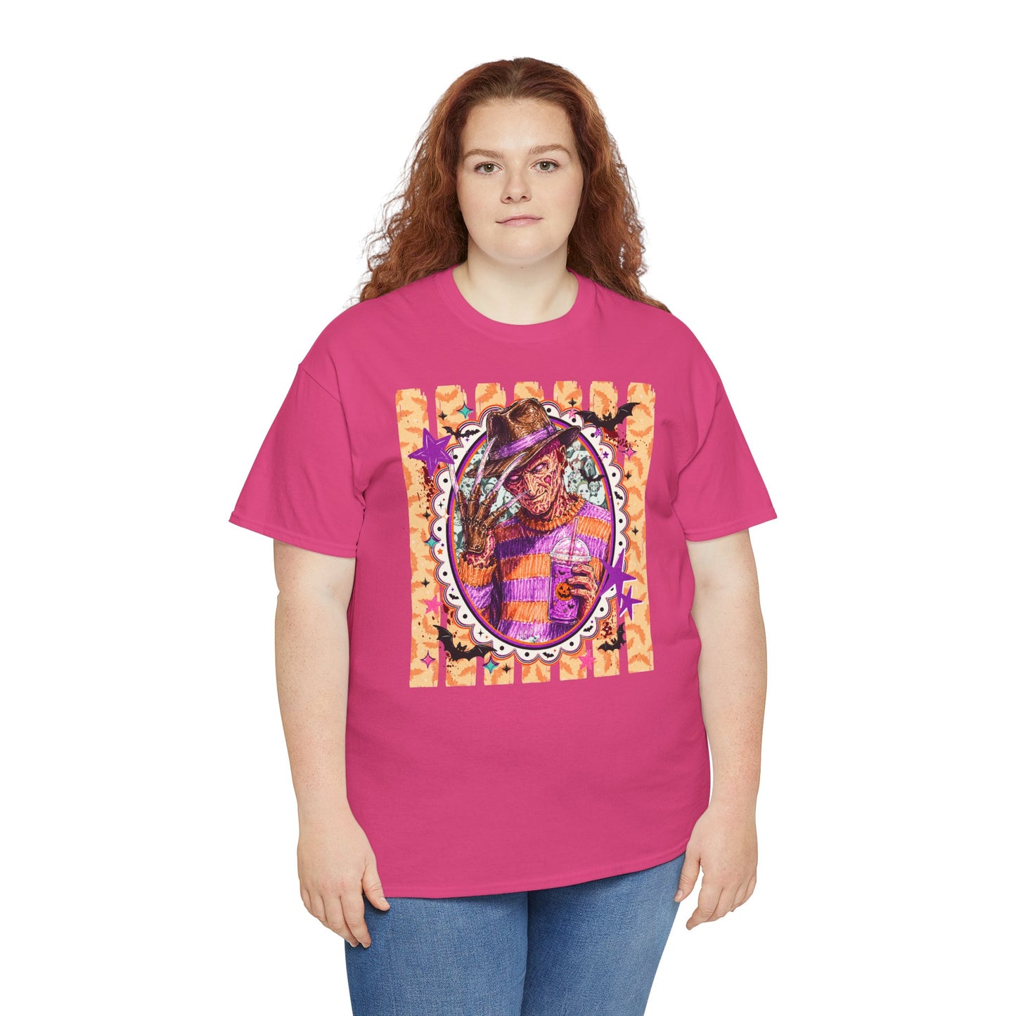 Freddy Krueger Portrait Tee — Colorful Spooky Horror Shirt