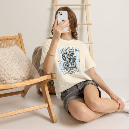 I Can Take You To The Trash Retro Raccoon Graphic Tee