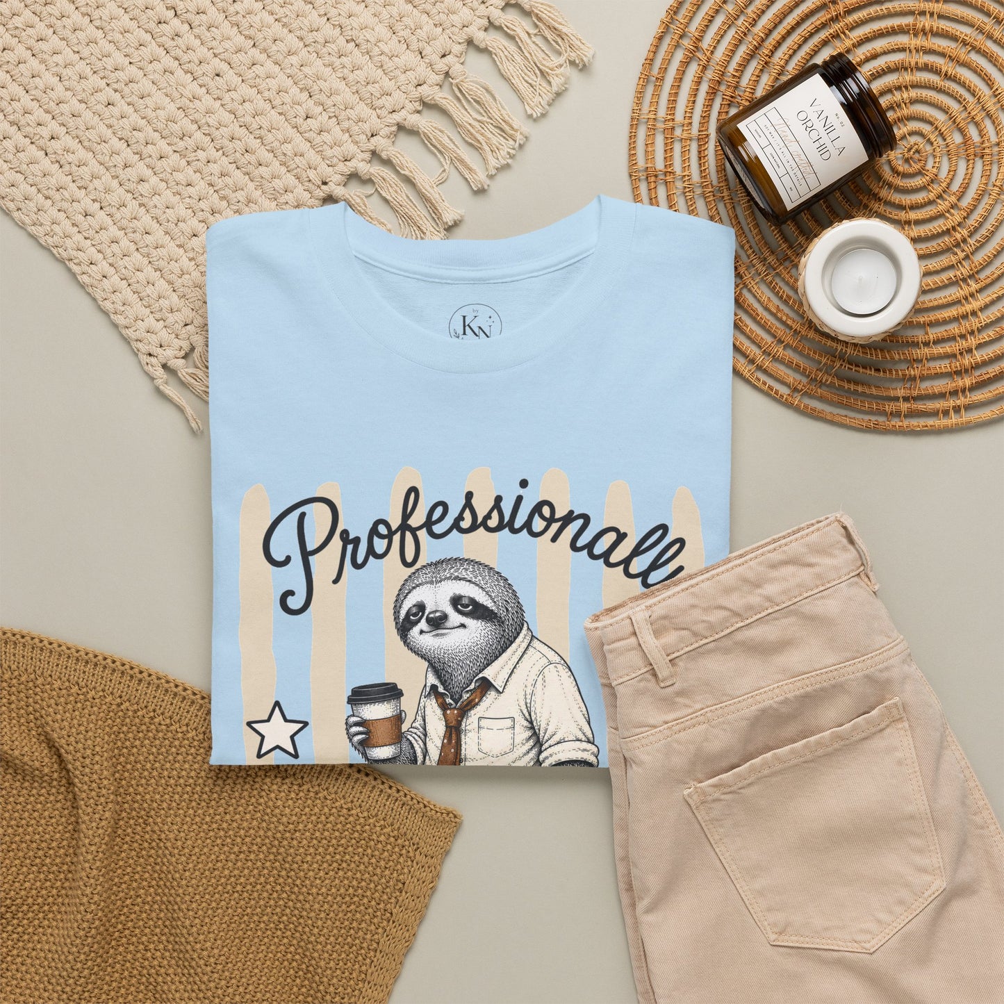 Professionally Unwell Retro Sloth Graphic Tee