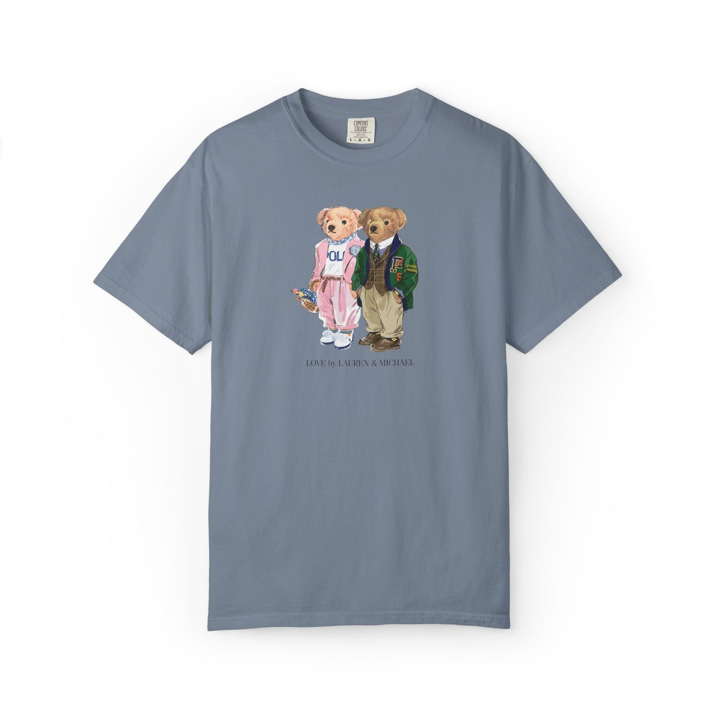 Personalized Couples T-Shirt — Custom Teddy Bear Graphic Tee | Gift for Him & Her