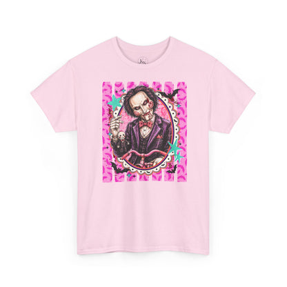 Saw Portrait Tee — Colorful Spooky Horror Shirt