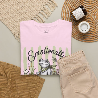 Emotionally Amphibious Retro Frog Graphic Tee