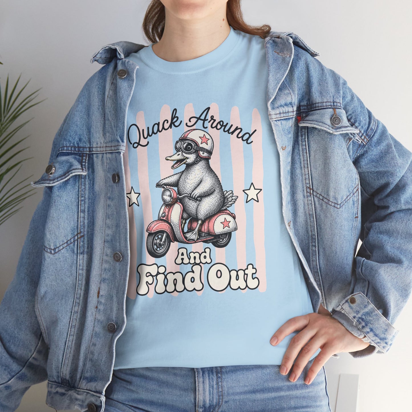 Quack Around and Find Out Retro Duck Graphic Tee