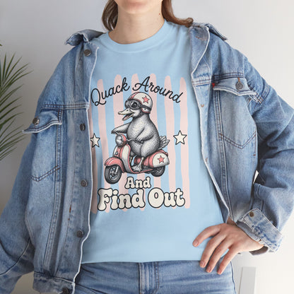 Quack Around and Find Out Retro Duck Graphic Tee